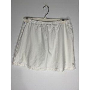 Nike Golf Skort Women's Sz L 12 - 14  White Tennis Skirt Fit Dry